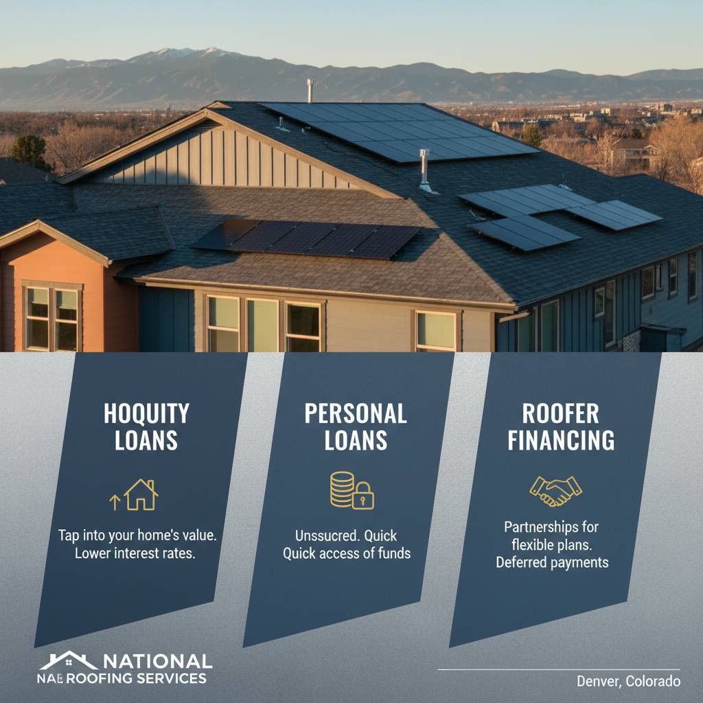 Common roof repair financing options explained