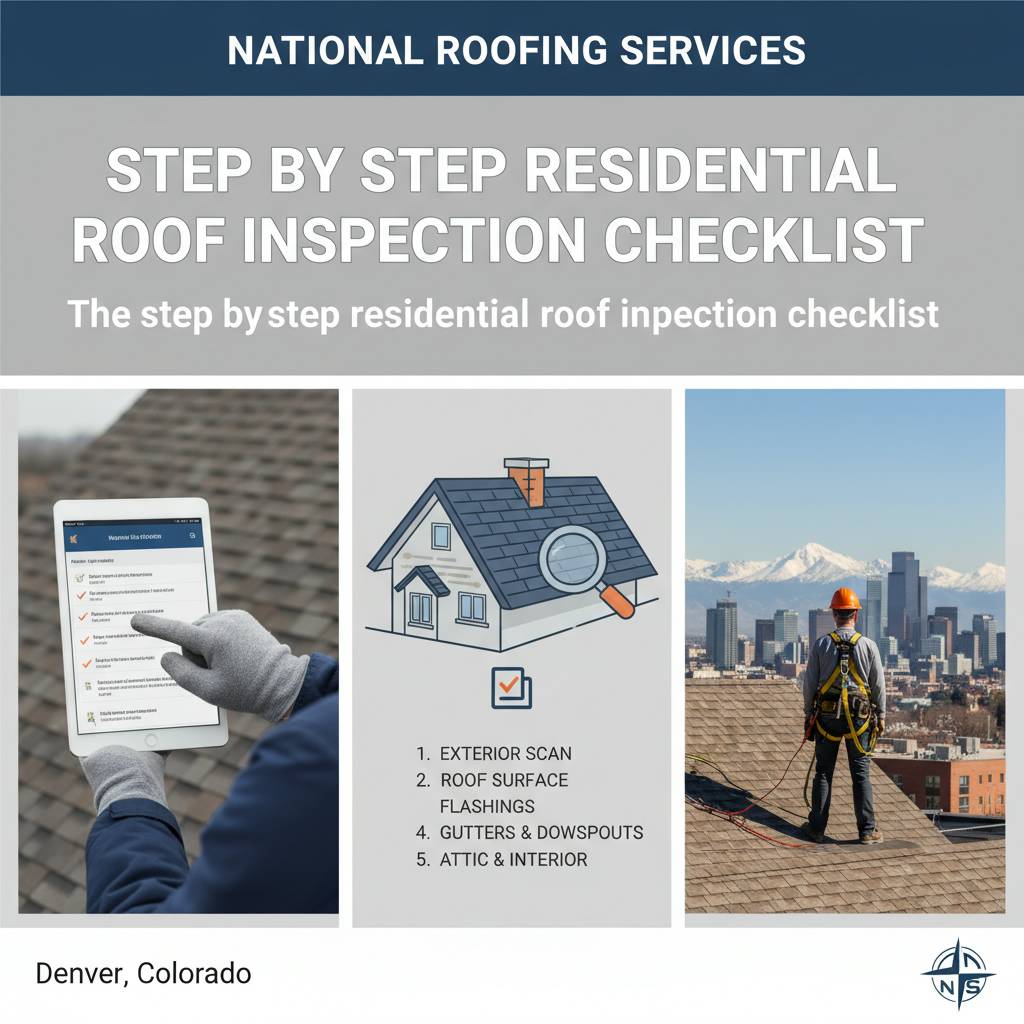 The step by step residential roof inspection checklist