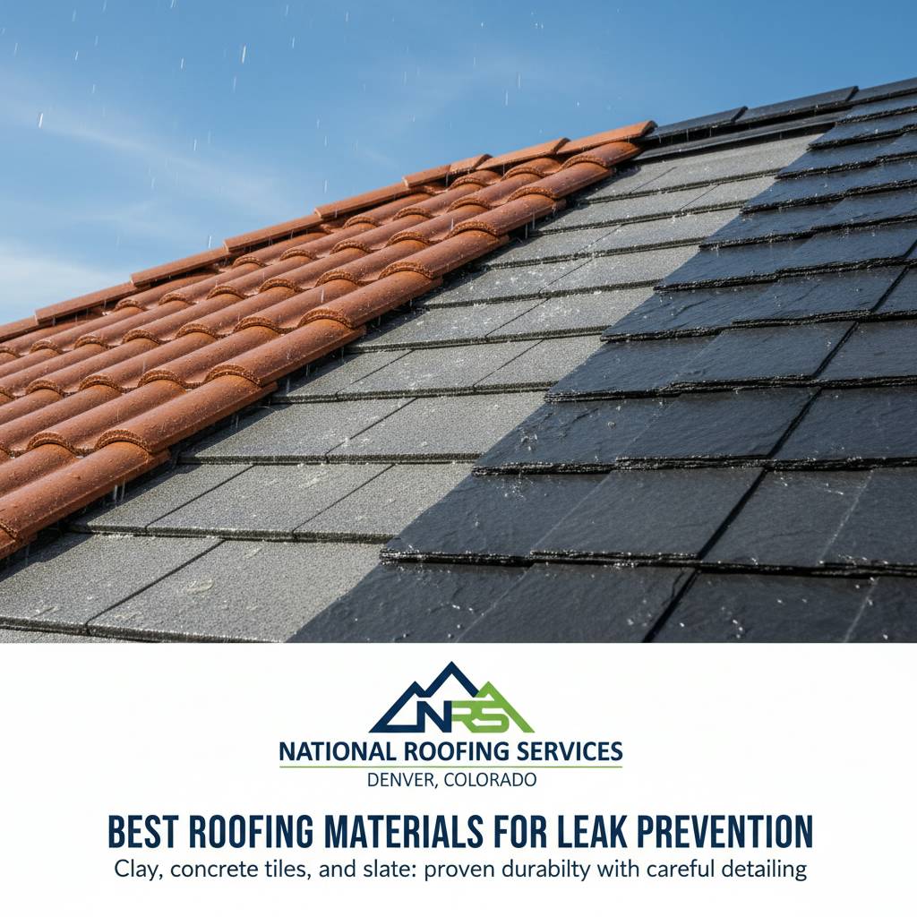 Clay, concrete tiles, and slate: proven durability with careful detailing